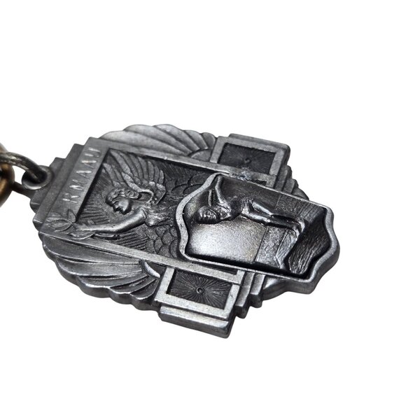 1955 Novice 2nd Place Medal Ribbon 100 Meter Freestyle Swimming Award Vintage - Picture 16 of 16